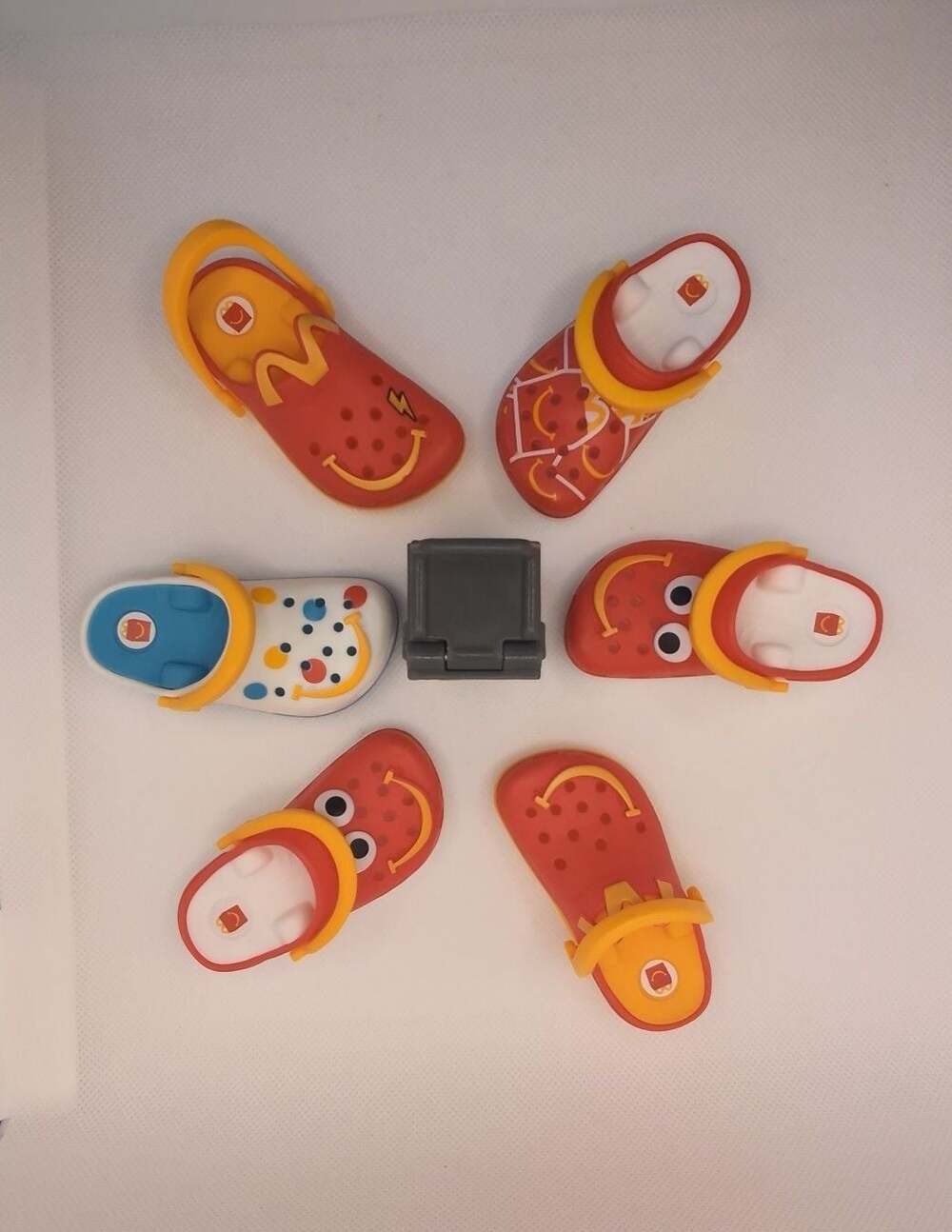 McDonald's x Crocs Happy Meal Toy Collection Set with Keychain and Grill